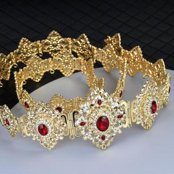 Moroccan Caftan Belt Brooch Jewelry Set