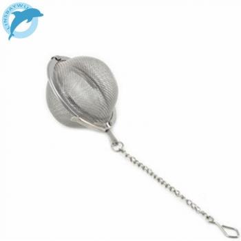 Colador de especias esférico de acero inoxidable