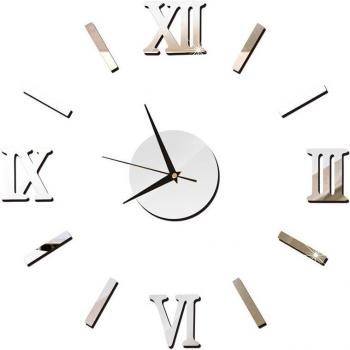 Horloge murale décorative en miroir