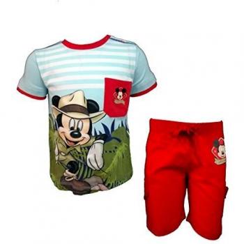 Completo Mickey MM.+BERMUDA 101326 ROSSO MESI 18