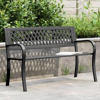 Sedia da Giardino Nera 120 cm in Acciaio