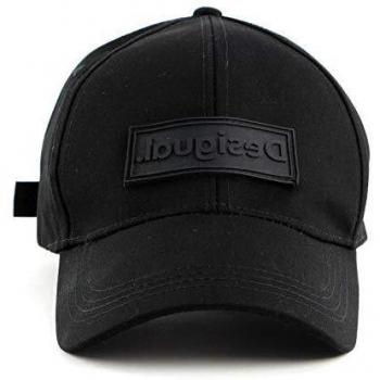Sombrero Desigual con Estampado Negro