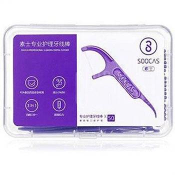Hygiène dentaire Soocas fil dentaire portable 50 pièces