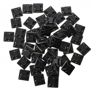 50 Units 25 x 25 x 8 mm Sticky Cable Tie Mount