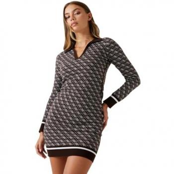 Robe Moulante Guess Aubrey Marron XS