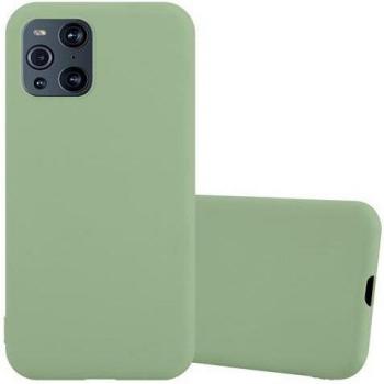 Case Cover Vert Pastel en Silicone pour Oppo FIND X3 PRO