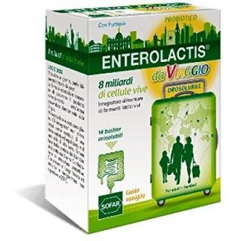 Sofar Enterolactis 14 Buste Orosolubili Integratore Alimentare per Adulti