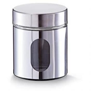 Zeller Contenitore Vetro 600 Ml Argento