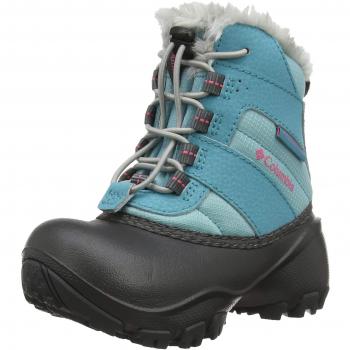 Columbia Botas de Nieve Impermeables para Niñas Rope Tow III, Color Azul