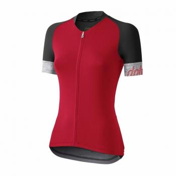 Camisa Dotout Crew W Vermelha e Preta Feminina