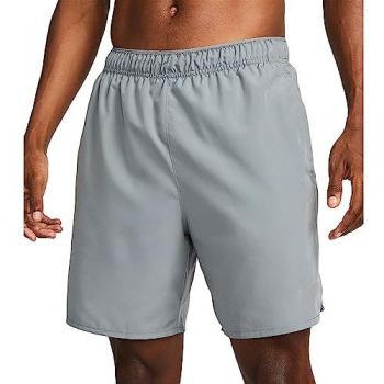 Nike Men’s Grey 7” Running Shorts – Brief-Lined, Medium