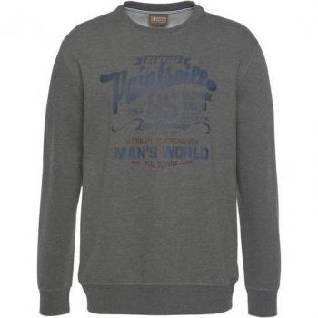 Herren-Man's-World 4XL Langarm-Sweatshirt (Anthrazit)