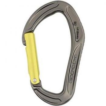 DMM Alpha Sport Carabiner, Straight, Titanium/Lime