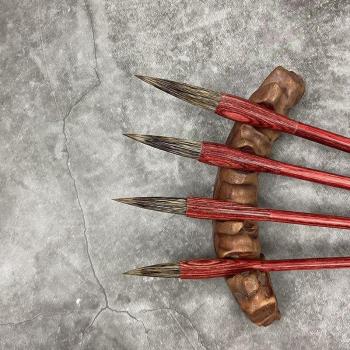 Deluxe Red Sandalwood Brush Set