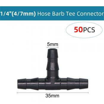 RBCFHl Soporte Fijo 50 Unidades – 11 y 20 cm, 1/4” para Riego en Maceta de PVC