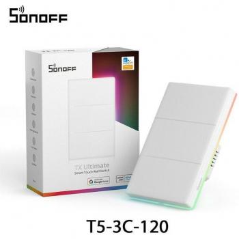 WLAN‑Smart‑Switch SONOFF TX – Full‑Touch, Multi‑Sensor LED, Remote Control über Alexa, Google Assistant & EWeLink