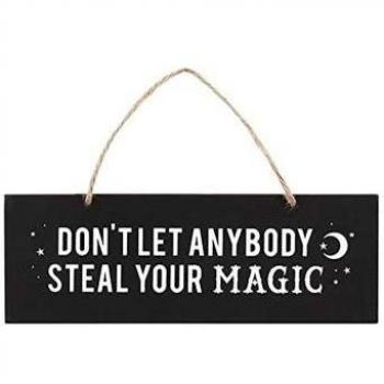 Wanddecoratie Don't Let Anyone Steal Your Magic One Size Zwart/Wit