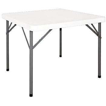 Bolero Folding Table 86cm² Blanco para 2 personas