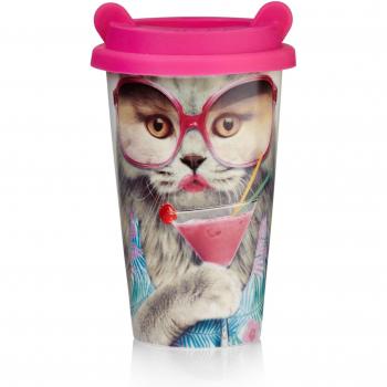 MUSTARD Coffee Cat Cup – hitzebeständiger Kaffee‑To‑Go Becher für Studenten