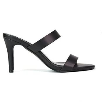 Women’s Wolf Round Toe Stiletto Mule – Black