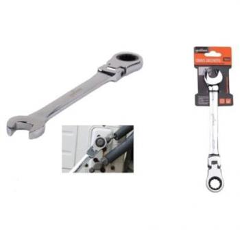 Llave Kaela 16 mm con carraca, cabezal ajustable Vanadio cromado – herramienta 91737