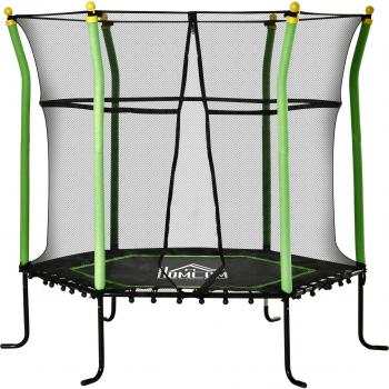 Trampolín Infantil Homcom Ø160x163,5 cm Verde
