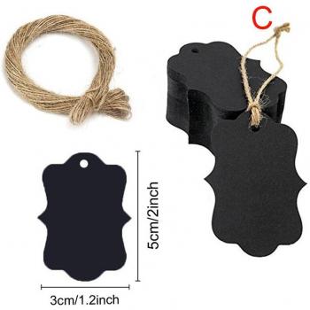 5x3cm 100pcs Scallop Label Tags