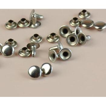 400pcs 7x7mm Mushroom Shape Metal Rivets for Leather Craft