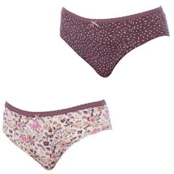 Baumwollhöschen Brislip 2er-Pack für Damen in L Violett