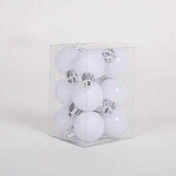 Boule d’ambiance blanche 3‑8 cm – Ornement bricolage Noël et mariages