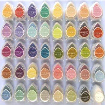 40-Color Multi-Purpose Chalk Ink Pad Set (Pack of 12)
