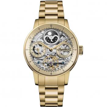 Ingersoll 1892, Armbanduhr, Herrenuhr THE JAZZ, Gold, (Analoguhr, 42 mm)