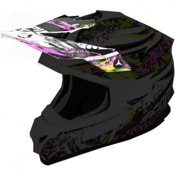 Scorpion VX‑15 Evo Air Peak Horror Motorhelm met Veiligheidsvisie
