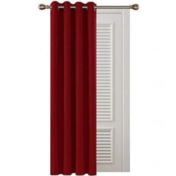 Deconovo UK Ring Top Silver Eyelet Ready Made Blackout Curtain