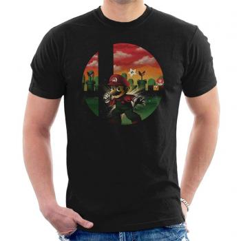 Bros Smash Mario Black Top
