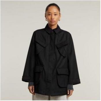 G‑Star Camicia Field Overshirt Chisel A‑Line Nero Scuro 2XS