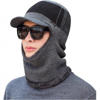 Bufanda Cálida de Una Sola Pieza con Gorro para Invierno