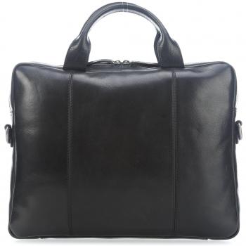 Leonhard Heyden Roma RV-Lederakttasche 1‑Fach – 15” / 38 cm, Schwarz