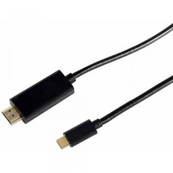 SConn 1057185 1.8m HDMI Type A Standard USB C Schwarz VideokabelAdapter