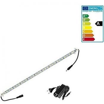 ECD Germany Lampe LED sous meuble 100 cm 2 A 5050SMD 60 LED blanc chaud 3000 K 638 lm