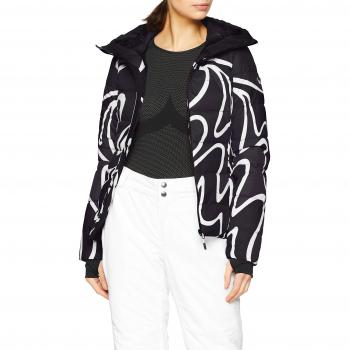 CMP Damen‑Skijacke Thinsulate Twill 5000 – 42 Taille, Schwarz, Grau, Weiß