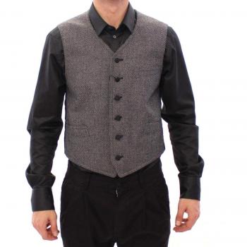 Dolce & Gabbana Men's Gray Logo Vest