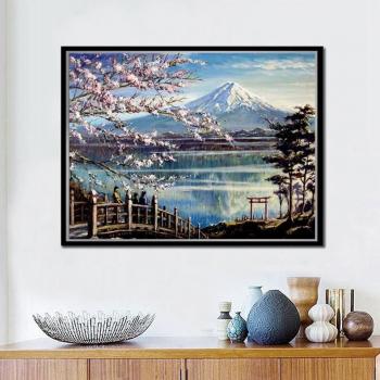 Arte de Pared 5D: Escena de Nieve y Mar