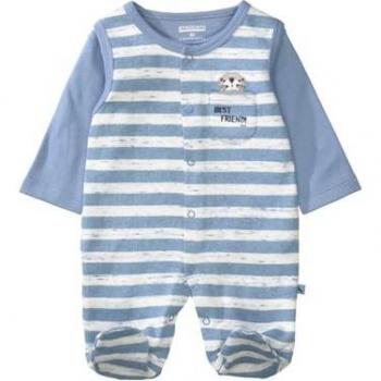 Tutina Staccato con maglietta a righe blu mare