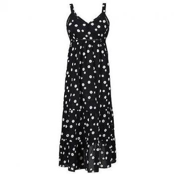 Regatta Gazania Freizeitkleid Damen (Schwarz/Weiß)