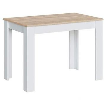 Mesa katia 109x76 cm para 4-6 personas en blanco y roble