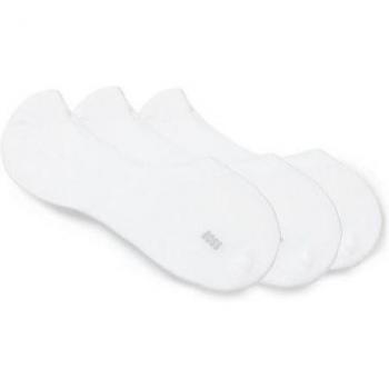BOSS Herren Füßlinge 3er-Pack in Weiß, Größe 43/44