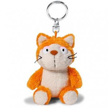 NICI 39019 Plüsch Katze Schlüsselanhänger orange/beige