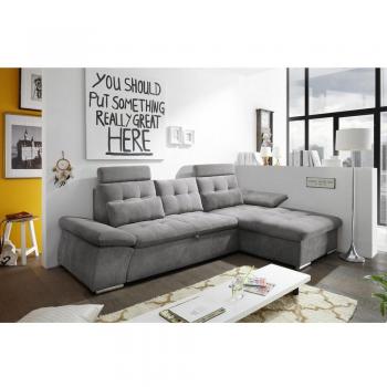 ED Exciting Design Nalo Eckcouch 268x170 cm in Stone (Braun-Grau)