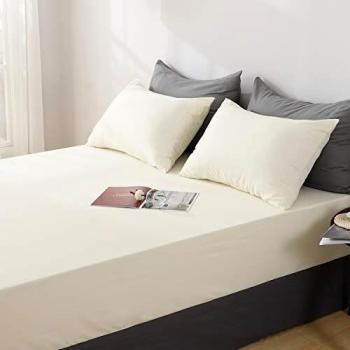 Aisbo Super King Fitted Sheet Cream